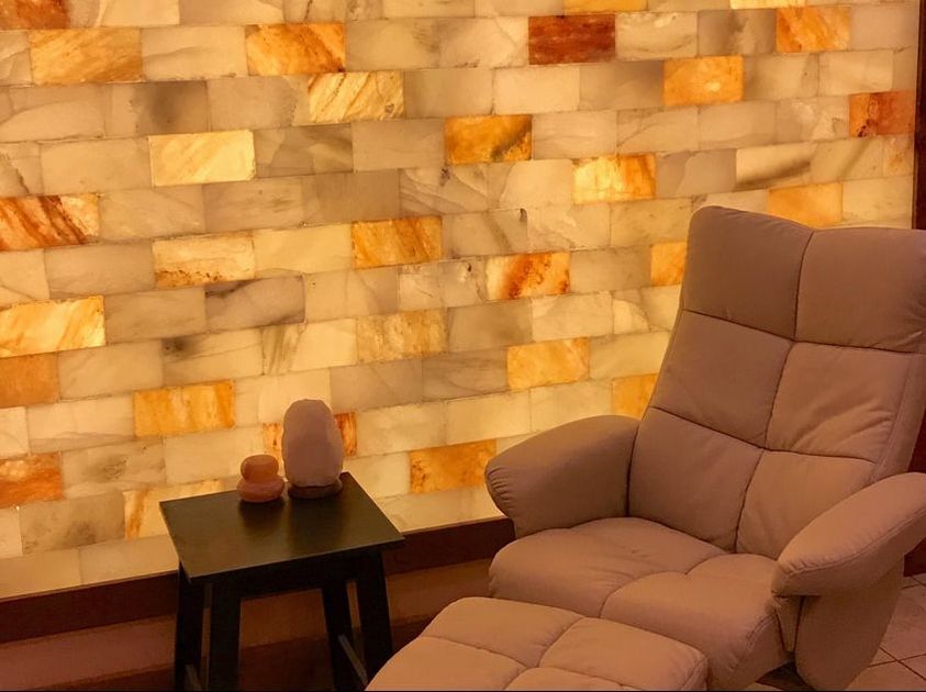 Himalayan salt bricks walls